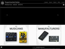 Tablet Screenshot of experimentalnoize.com